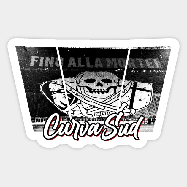 Curva sud fino went dead Sticker by lounesartdessin